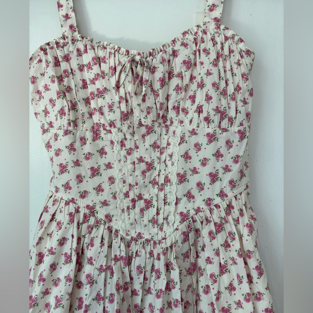 Altar'd State Pink Floral Mini Dress